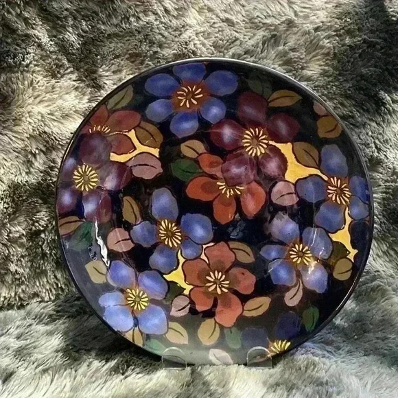 Royal Stanley Ware  C & Co Jacobean
Floral Blue and Purple Bowl - Picture 2 of 12